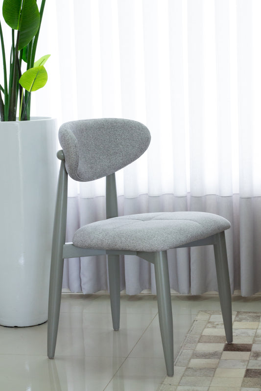 Silla Ana Wood 60 Asiento tapizado en tela BR6001