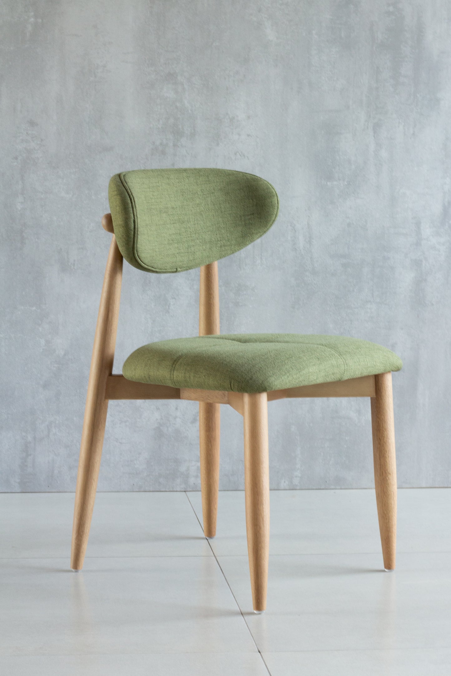 Ana Wooden Chair 60 Upholstered Seat Fabric BR6001