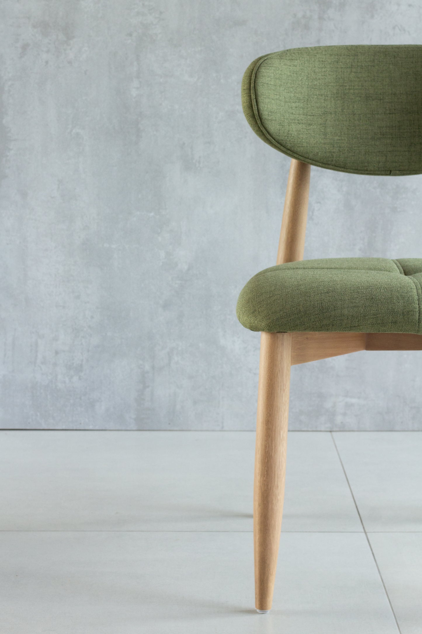 Ana Wooden Chair 60 Upholstered Seat Fabric BR6001