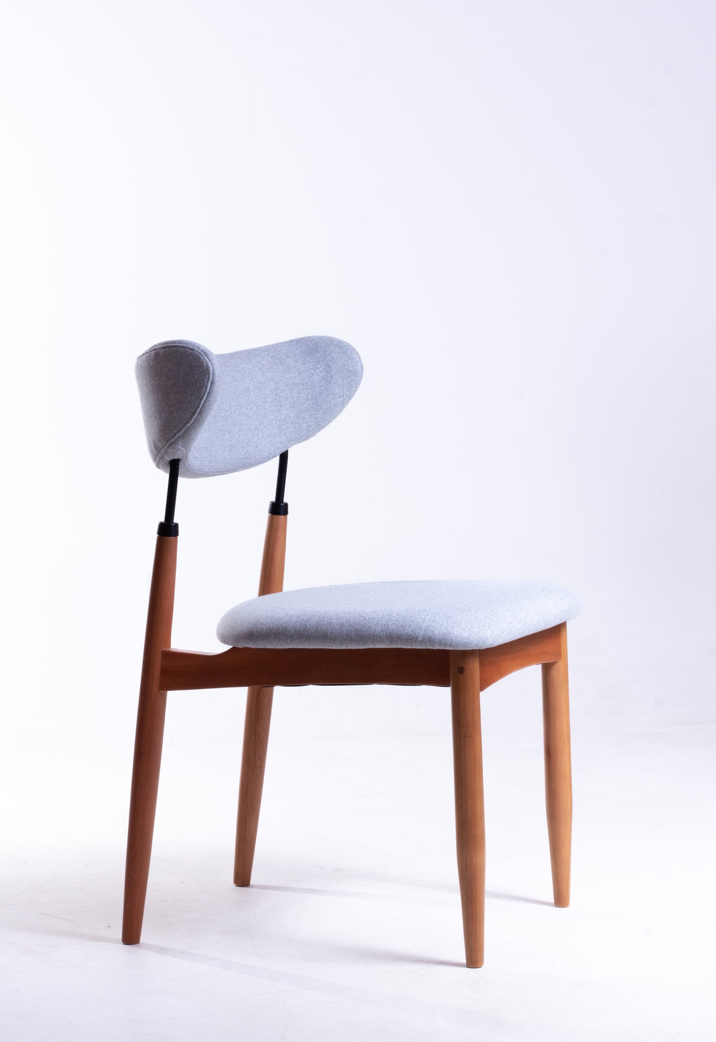 Olivia Stool Wood 20 Hexagonal Straw Backrest Upholstered Fabric Seat AQ8014