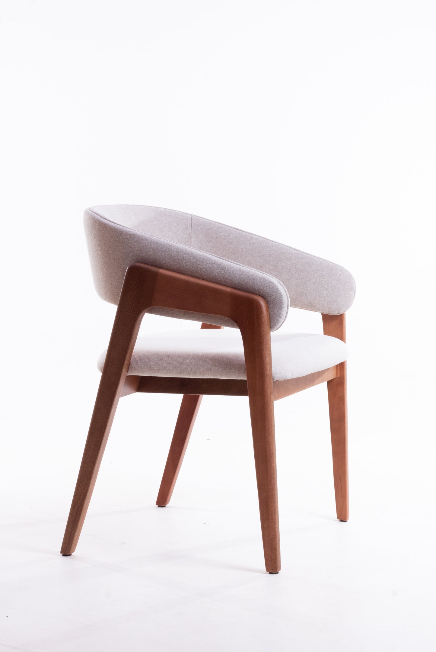 Cadeira Lorena Madeira 50 Assento e Encosto Estofado Tecido BS709