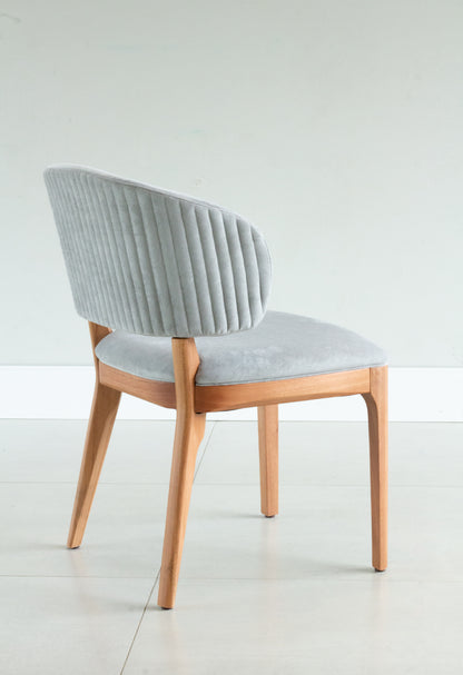 Silla para pintar en madera Ester 30 Asiento tapizado en tela BR6004