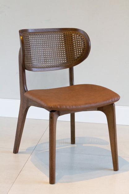 Silla de pintura de madera Elis 60 asientos tapizada en tela AB1016