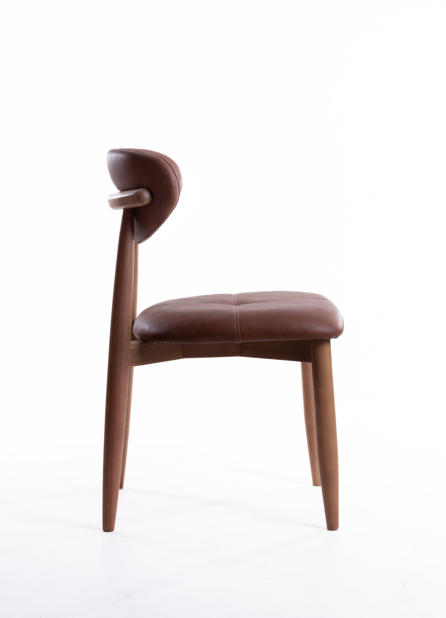 Cadeira Ana Madeira 20 Assento Estofado Tecido AB1016