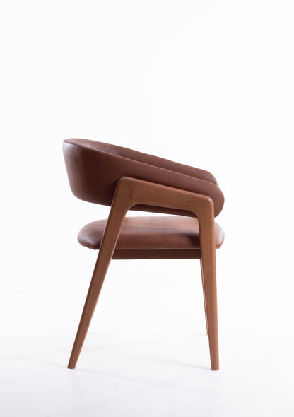 Cadeira Lorena Madeira 50 Assento e Encosto Estofado Tecido AB1016