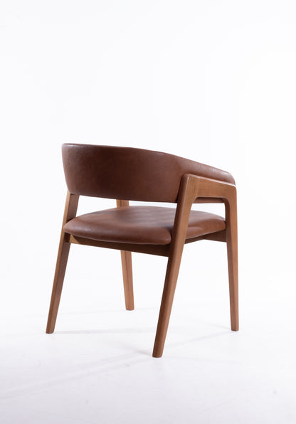 Cadeira Lorena Madeira 50 Assento e Encosto Estofado Tecido AB1016