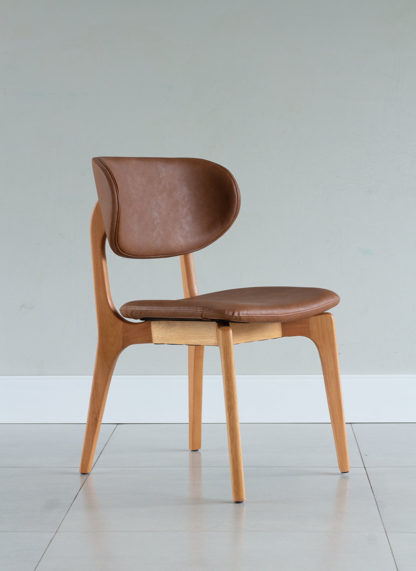 Elis Chair Wood Paint 60 Seat Upholstered Fabric AB1016