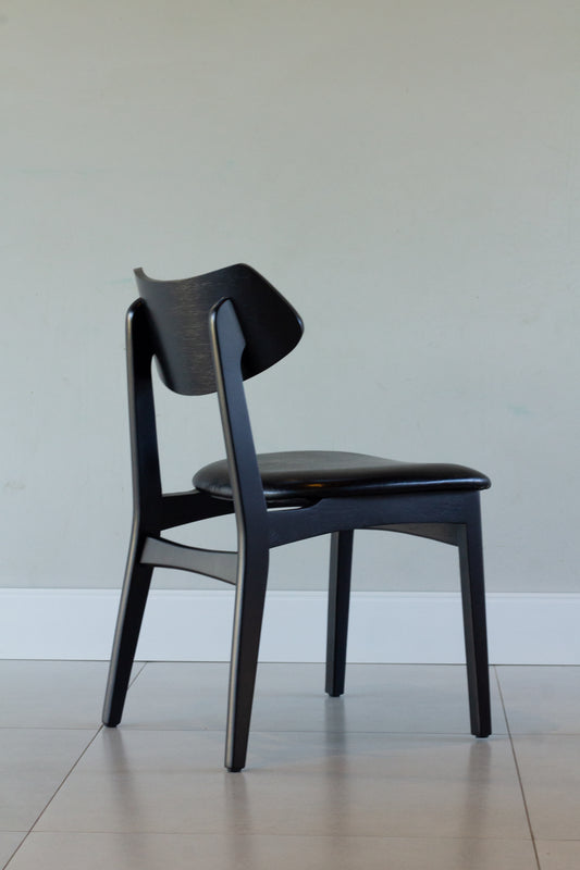 Silla Diana Madera Marrón con Respaldo y Asiento Tapizado en Tela BR6020