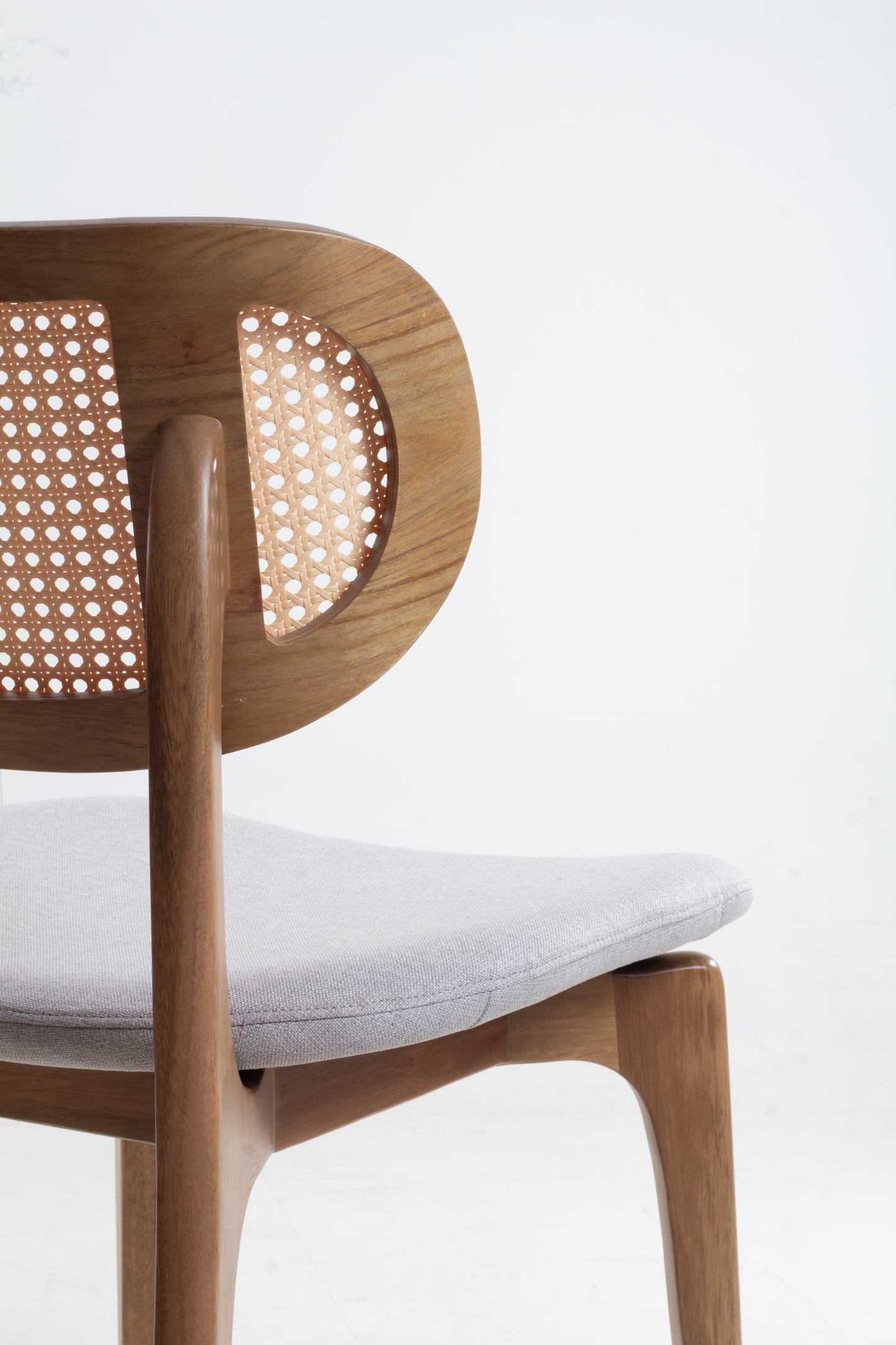 Silla de pintura de madera Elis 60 asientos tapizada en tela AB1016