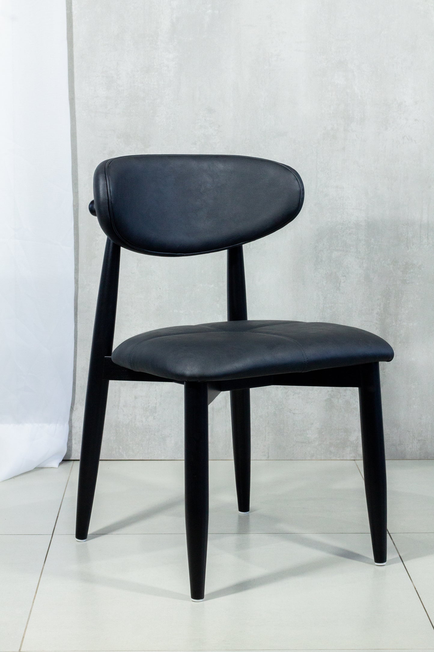 Ana Wooden Chair 60 Upholstered Seat Fabric BR6001