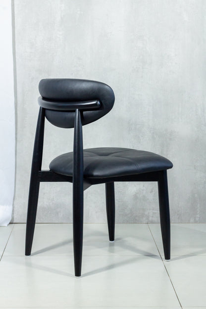 Ana Wooden Chair 60 Upholstered Seat Fabric BR6001