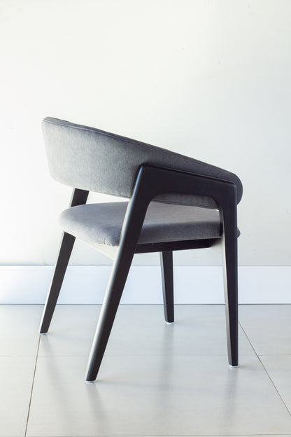 Taburete Olívia Madera 20 Asiento Respaldo Paja Hexagonal Tapizado Tela AQ8014