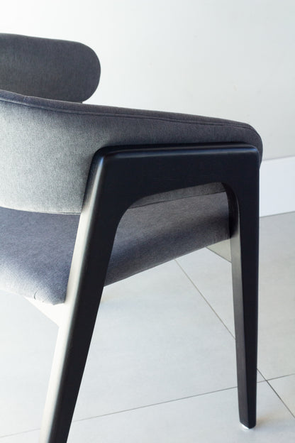 Taburete Olívia Madera 20 Asiento Respaldo Paja Hexagonal Tapizado Tela AQ8014