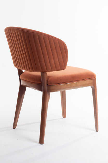 Ester Chair Wood Paint 30 Seat Upholstered Fabric BR6004