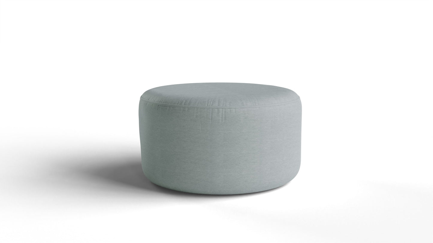 Sillón Luna Base Giratoria Tapizado Lino Zafiro AA346