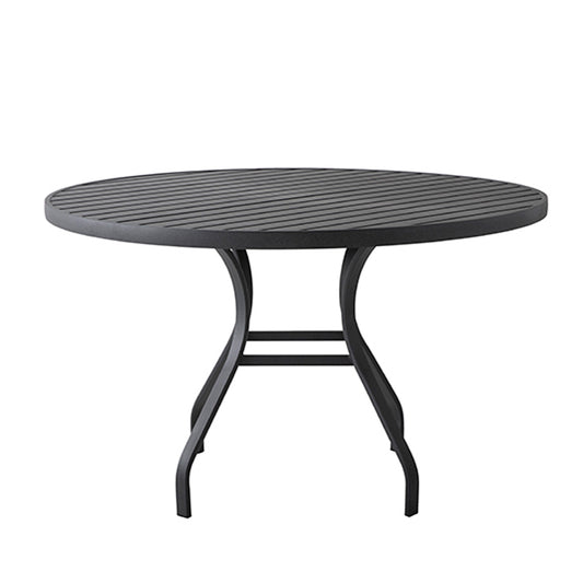 Mesa Redonda Nacional 80cm Aluminio Negro