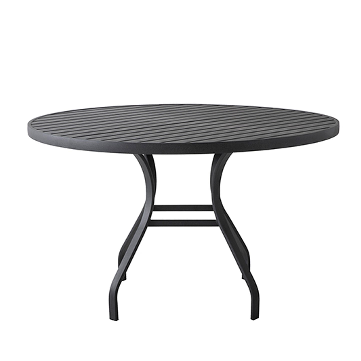Mesa Redonda Nacional 120cm Aluminio Color Negro