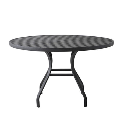 Mesa Redonda Nacional 120cm Aluminio Color Negro