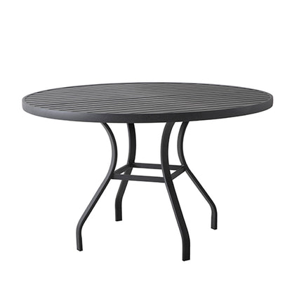 Mesa Redonda Nacional 80cm Aluminio Negro