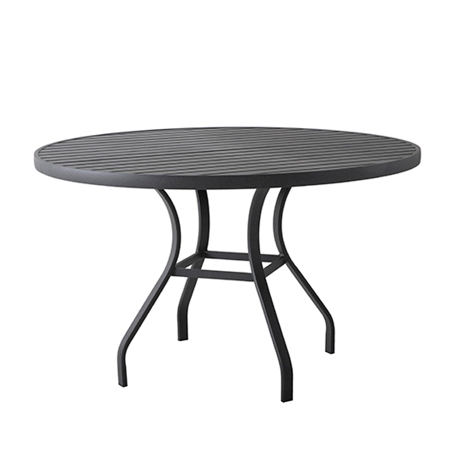 Mesa Redonda Nacional 120cm Aluminio Color Negro