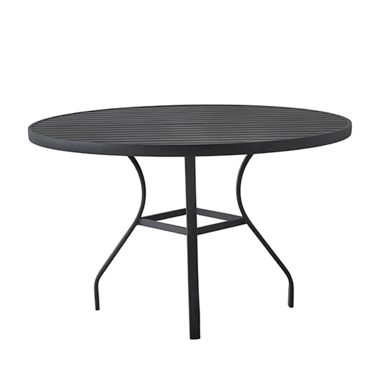 Mesa Redonda Nacional 120cm Aluminio Color Negro