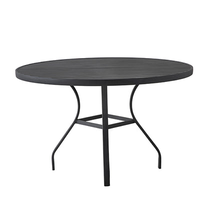 Mesa Redonda Nacional 120cm Aluminio Color Negro