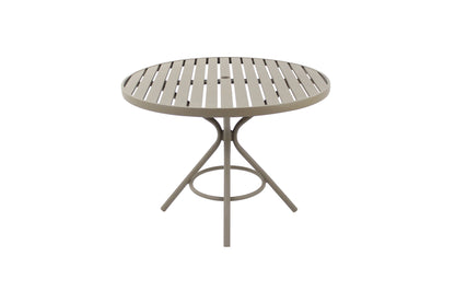 Mesa Redonda Beirut 100cm Aluminio Color Beige Lamas
