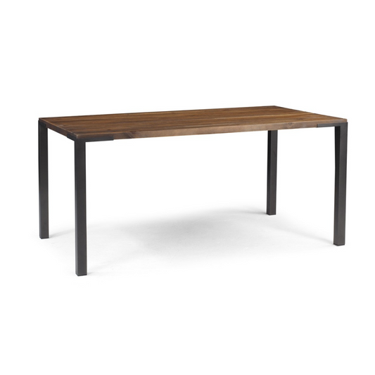 Mesa de comedor Madison Light de madera maciza y metal 140x80x75cm - 4 plazas