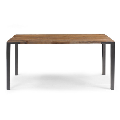 Mesa de comedor Madison Light de madera maciza y metal 140x80x75cm - 4 plazas