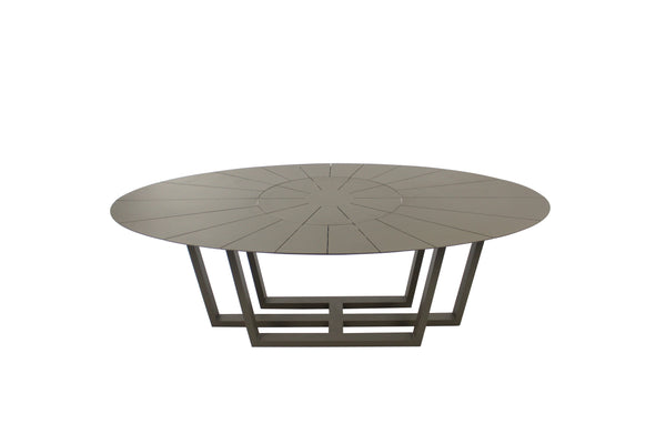 Ambiente 1 com Mesa Ovalada Diamantina con Plato Giratorio 230x120cm Madera Cumarú