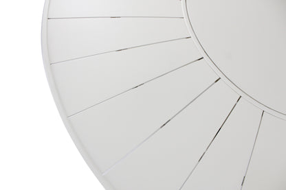 Gramado Round Table with 150cm Turntable, Aluminum, Beige Color