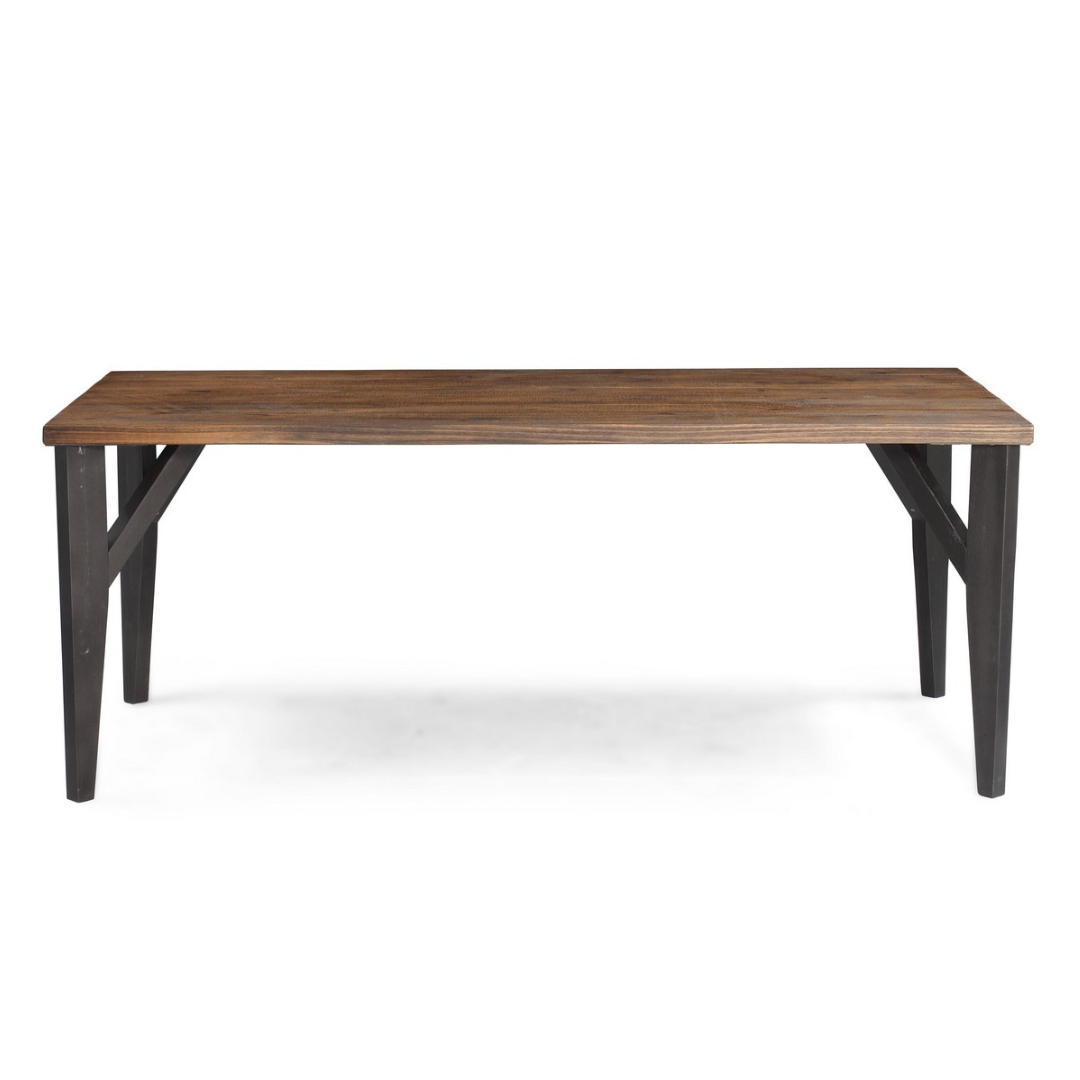 Mesa de Jantar Wood Madeira Maciça 190x90x75cm - 6 lugares