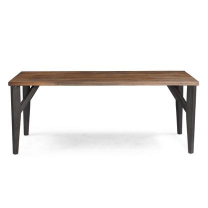 Mesa de comedor de madera maciza 190x90x75cm - 6 plazas