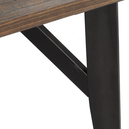 Mesa de comedor de madera maciza 190x90x75cm - 6 plazas