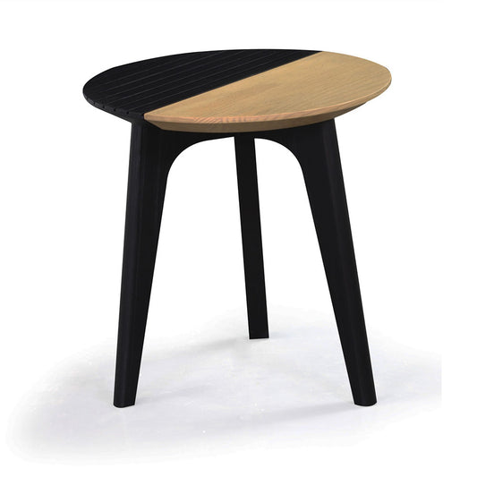 Mesa auxiliar Duett de madera maciza 50cm