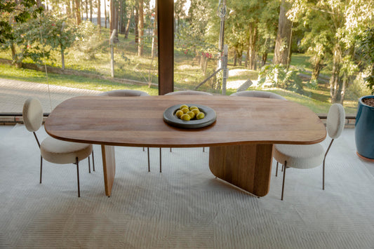 Mesa de Jantar Stone Laminada Cor Atlântica 220x110cm