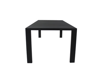 Mesa de Comedor Victus 240x100cm Aluminio Color Negro