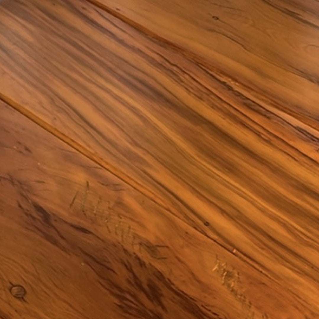 Madeiras — acabamento Mesa Nero Madeira 180x90cm Tampo Frisado Base Alumínio