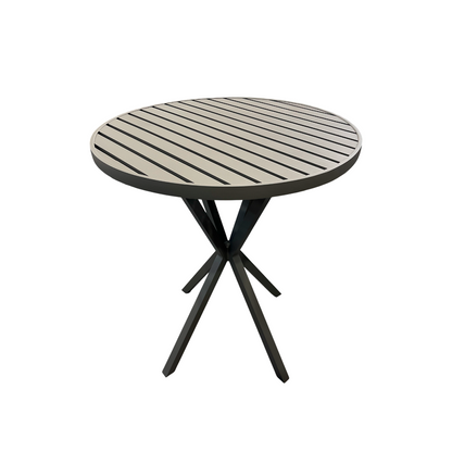 Mesa Bistrô Gramado 90cm Alumínio Cor Fendi