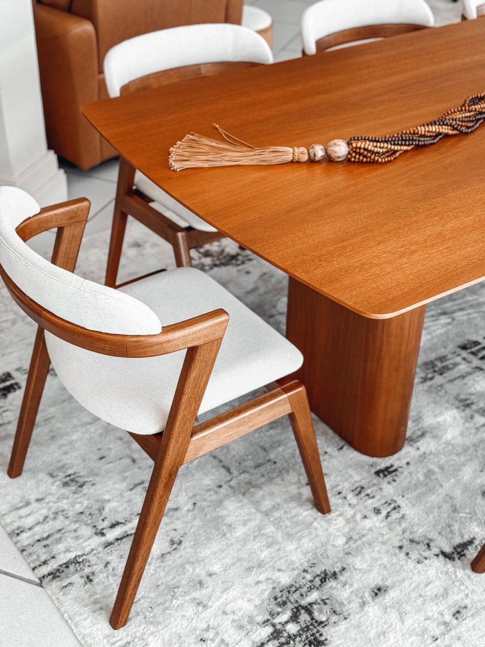 Brigitte Dining Table 220x110cm Wood - 8 Seats