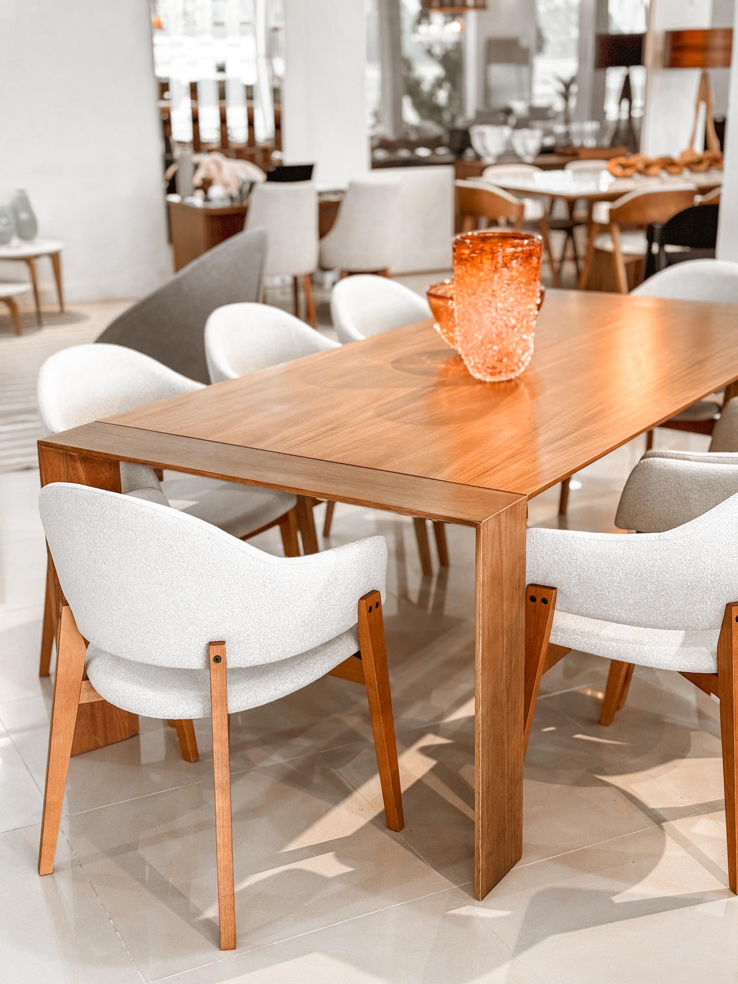 Mesa de Jantar Catania Madeira Cor Jequitibá BN 280x120cm