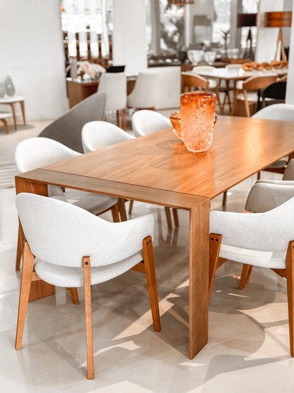 Mesa de Jantar Catania Madeira Cor Jequitibá BN 280x120cm