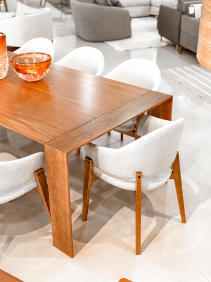 Mesa de Jantar Catania Madeira Cor Jequitibá BN 280x120cm