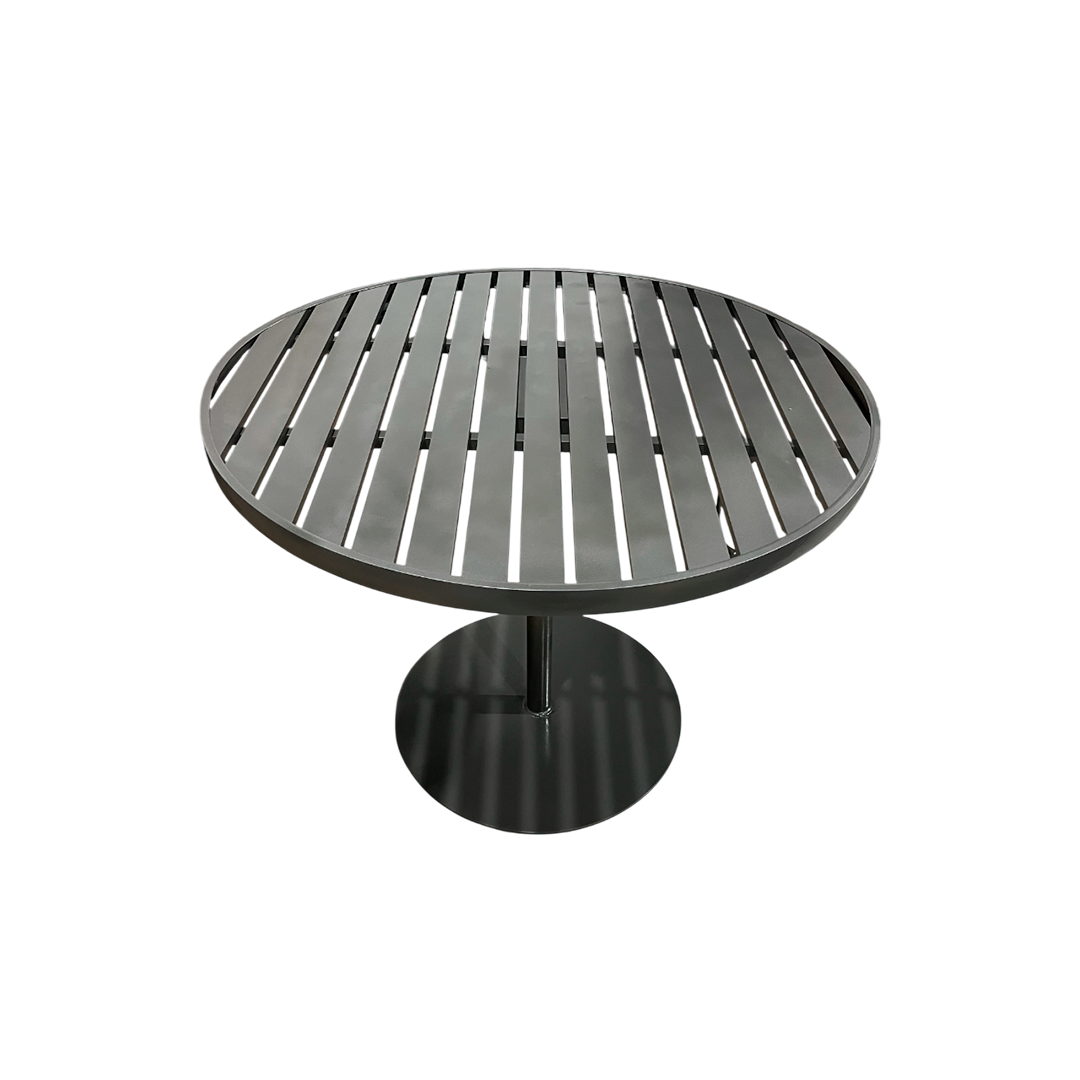 Mesa Oreo Alumínio 90cm Tampo Frisado | Toth Móveis