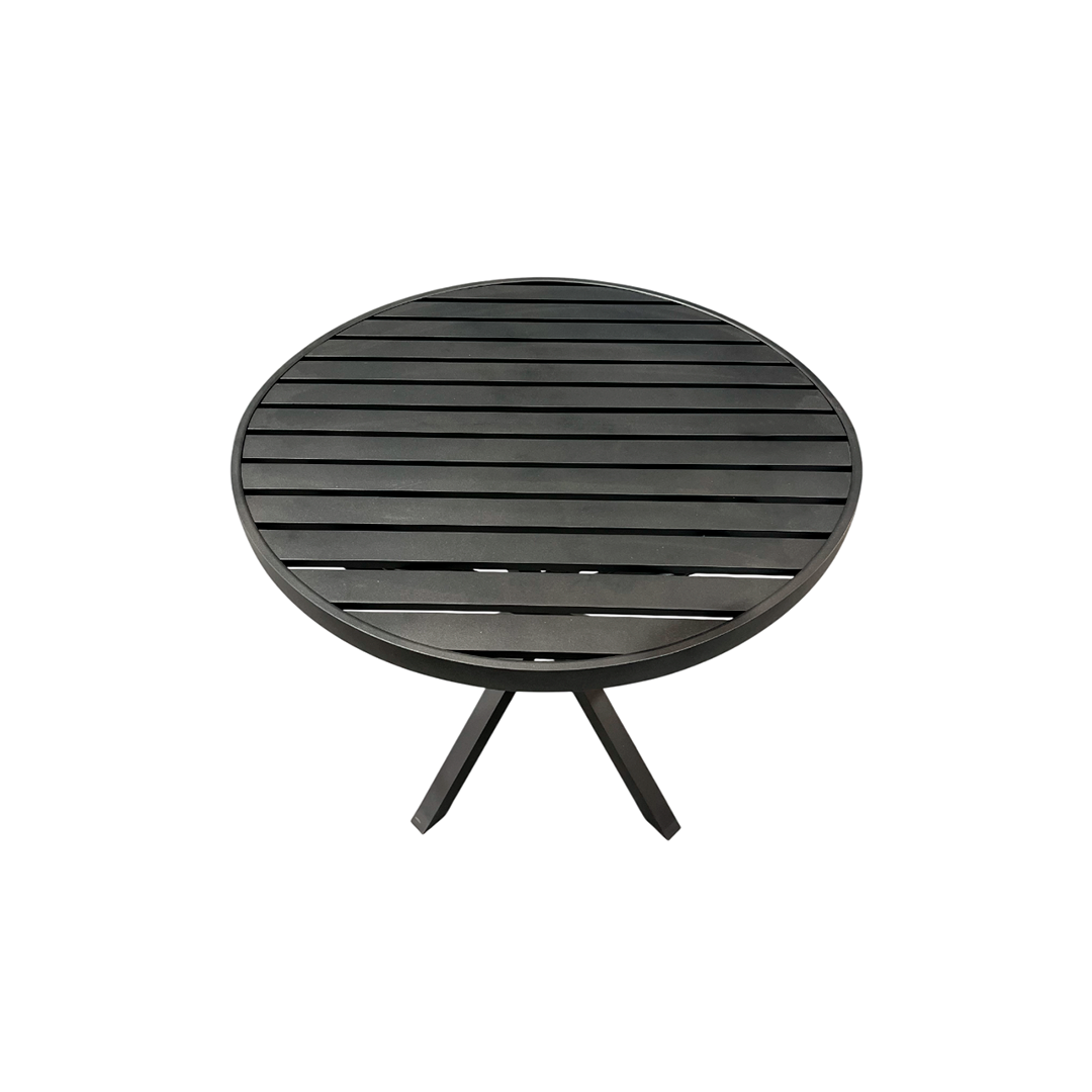 Angra Round Table 150cm Aluminum Coffee Color