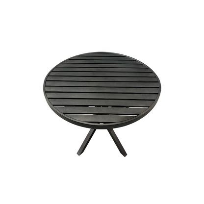 Angra Round Table 150cm Aluminum Coffee Color