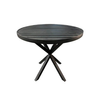 Angra Round Table 150cm Aluminum Coffee Color