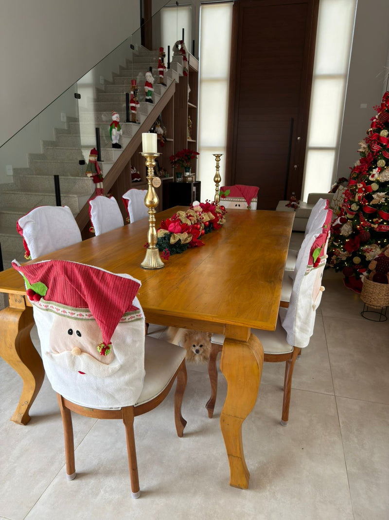 Mesa Luis XV Madeira 150x150cm Tampo Liso Base Torneada