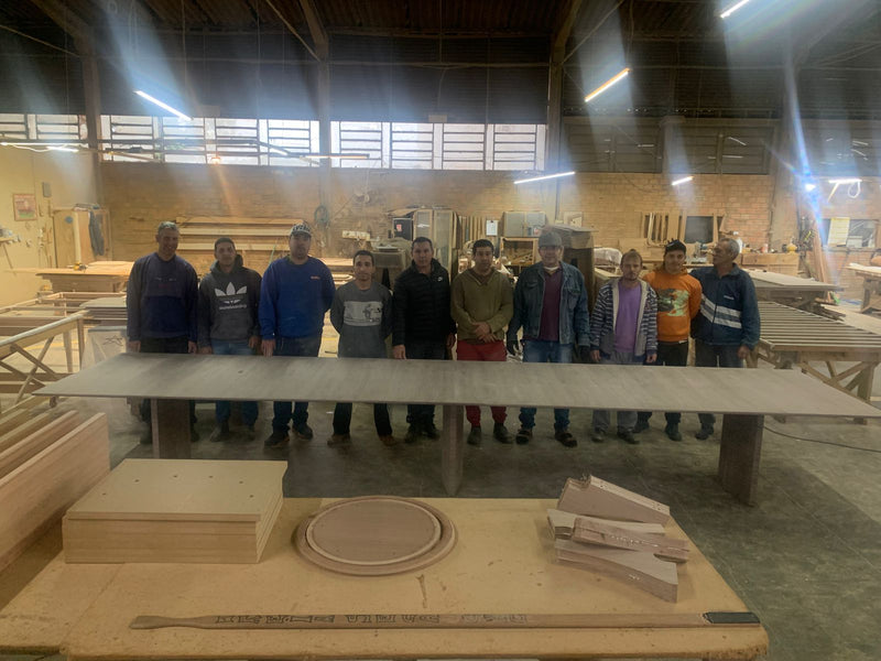 Mesa de Jantar Float Madeira Cor Nogueira 274x120cm