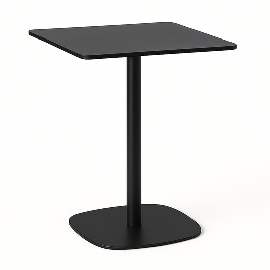 Mesa Lateral Oreo Quadrada em Alumínio Preto Cores Personalizáveis